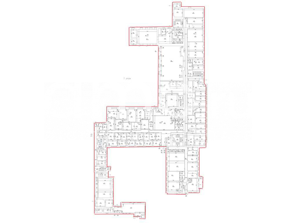 Планировка офиса 12 931 м², 1 этаж, Административно-складской комплекс «Заозерная»